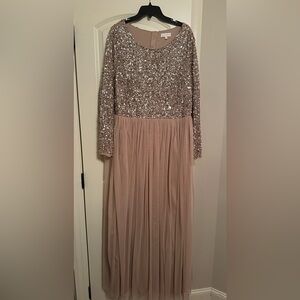 ASOS Maya Deluxe Champagne Dress 24W